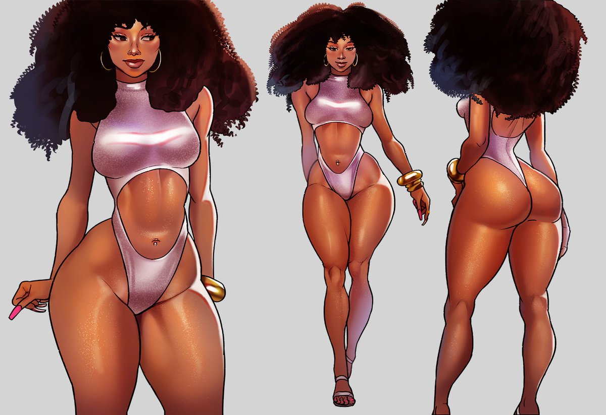 1girls ass big_ass celebrity curly_hair dark-skinned_female dark_skin female female_only glerpman megan_thee_stallion real_person solo wide_hips