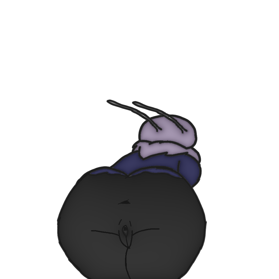 antennae anus ass ass_focus bending_forward bending_over bent_over breasts bug clothing female female_only furry furry_female furry_only hollow_knight moth no_eyes no_humans no_panties no_underwear open_anus seer_(hollow_knight) simple_background thighs vagina white_background