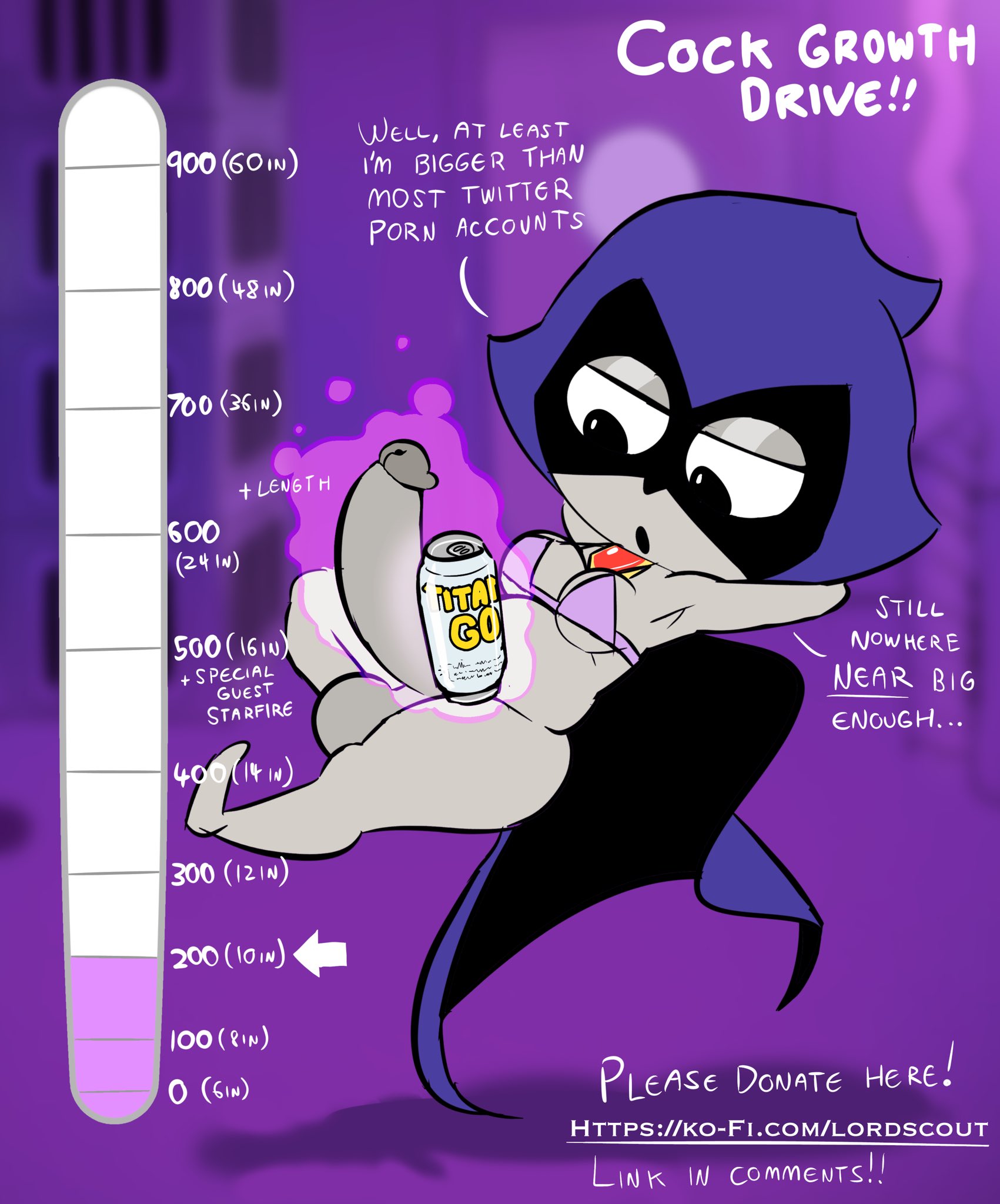1futa, balls, balls growth, ballsack, bra, cloak, cock, futanari, growth, growth drive, intersex, magic, monster cock, oogabutt, penis, penis expansion, penis growth, raven (dc), teen titans, teen titans go