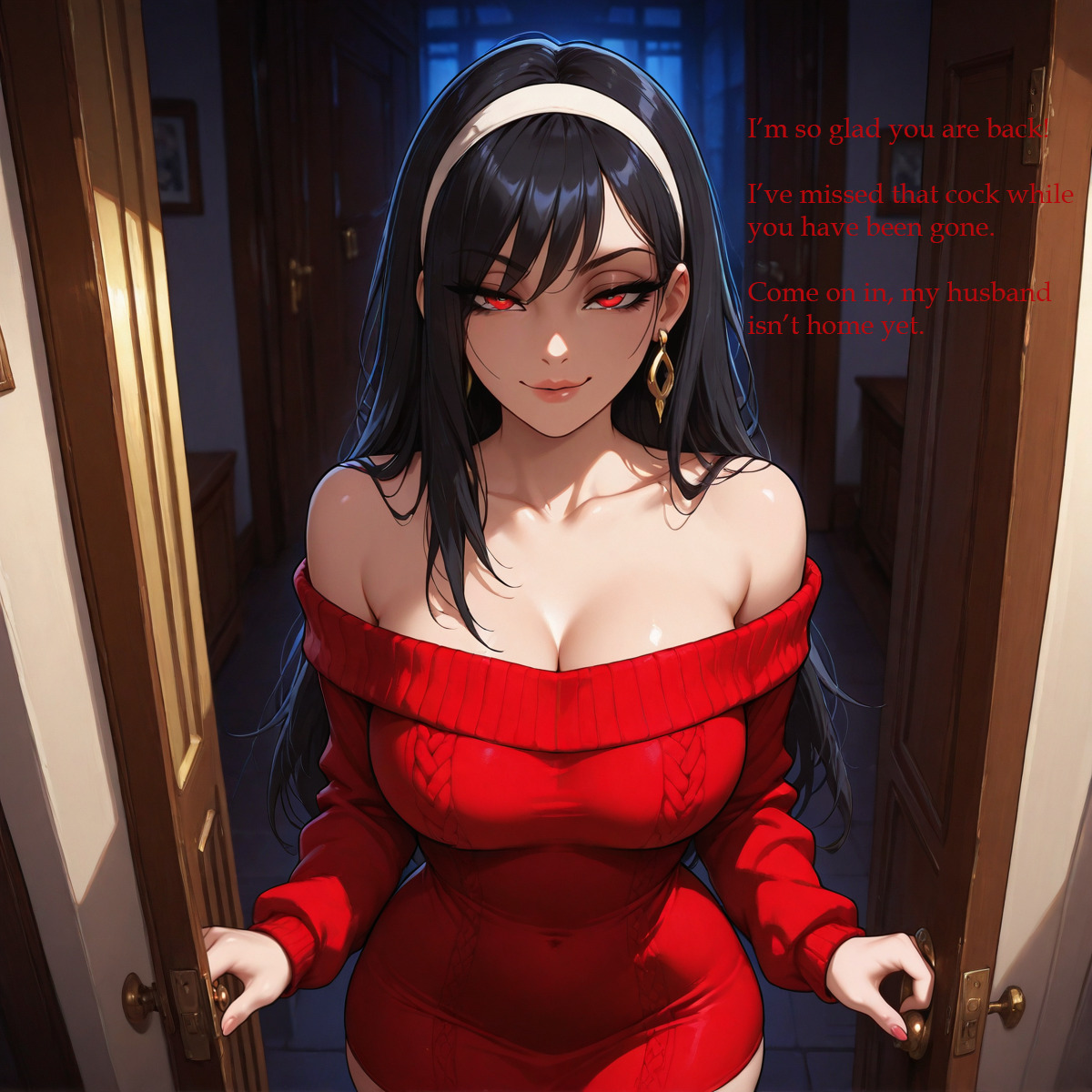 ai generated, artist request, cheating, cheating female, cheating wife, female, newaiartcreator, spy x family, yor briar, yor forger