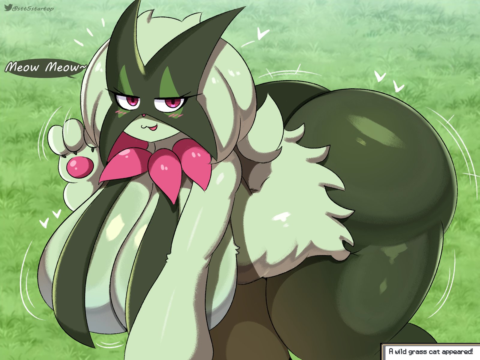 ass, big ass, fat, female, furry, meowscarada, nintendo, pokemon, pokemon (species), startop, tagme