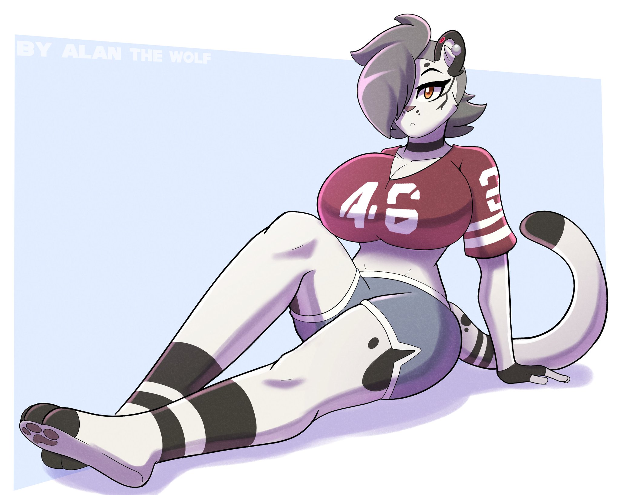 anthro, ass, big breasts, breasts, feline, female, fur, furry, kilinah, original, tagme, yvette (kilinah)