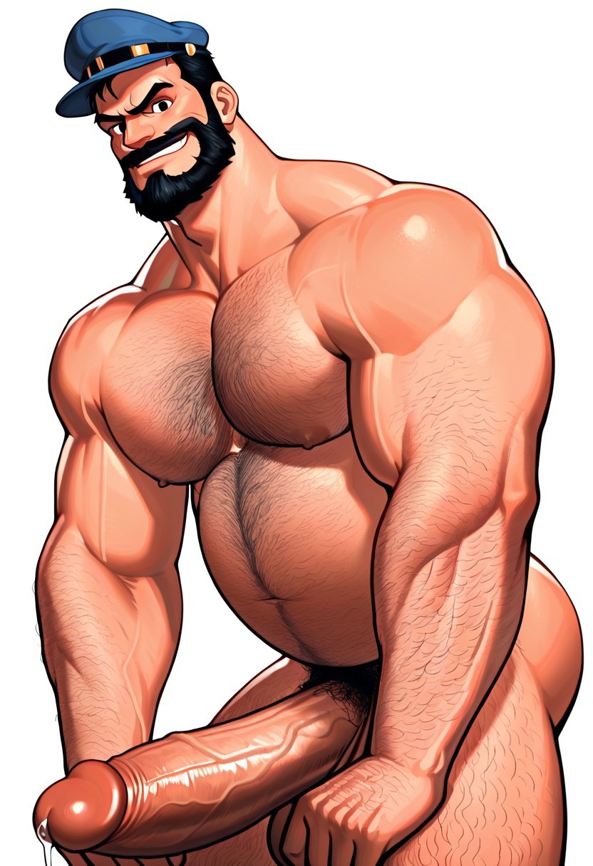 ai ai_generated bara big_penis bluto civitai daddy dilf gay hairy_male huge_cock large_muscles large_penis male_focus male_only muscular_male popeye_(series) solo_male
