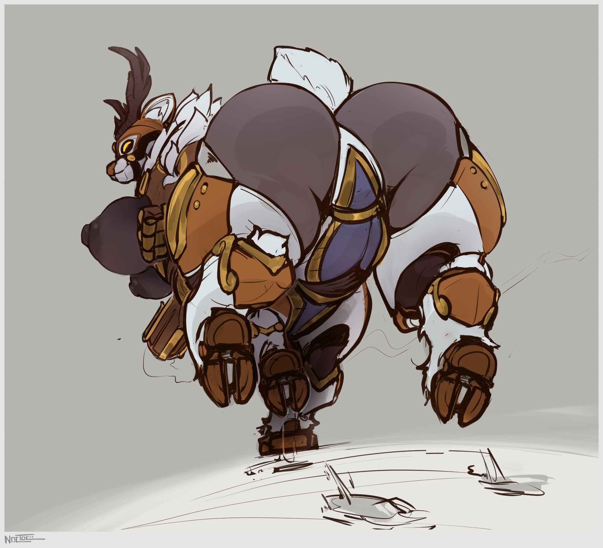 1girls, anthro, ass, big ass, big breasts, breasts, bubble ass, bubble butt, busty, centaur, cervid taur, deer taur, dialogue, fat ass, female, female focus, furry, huge ass, huge breasts, hyper, hyper ass, large ass, large breasts, looking at viewer, looking back, massive ass, nipples, noctoc, nude, omnic, orisa, overwatch, poll winner, pussy, pussy juice, reindeer, reindeer orisa, robot, robot girl, solo, solo female, taur, text, thick ass, thick thighs, wide hips