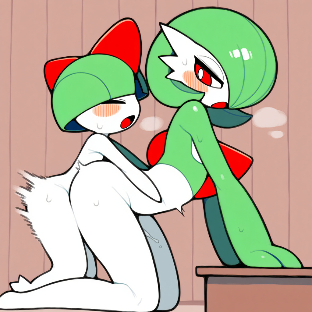 ai generated, female, freely w dog, gardevoir, pokemon, pokemon (species), pokemon rse, ralts