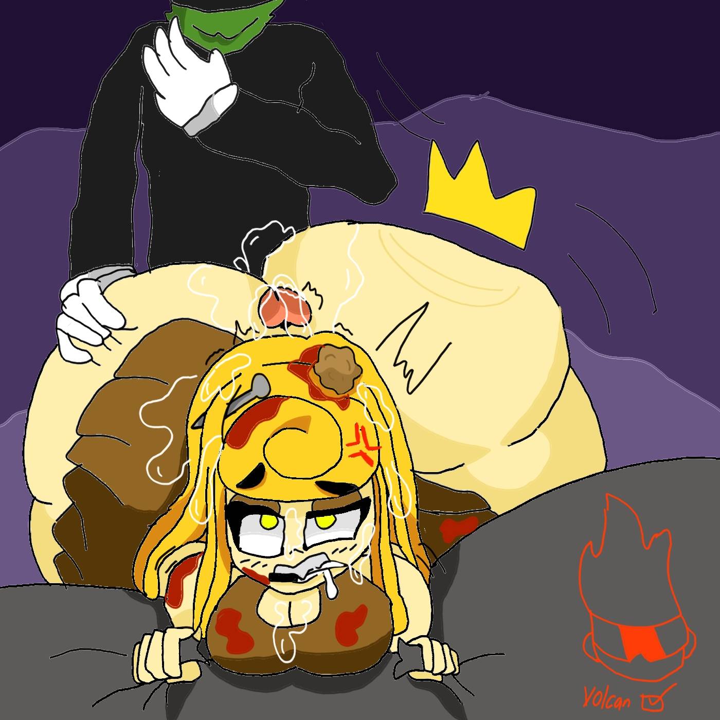 ass_fat ass_fuck ass_fucking bubble_ass bubble_butt cum cum_in_ass dakkodanth gcloriginal murderer murderess sca spaghetti_with_meatballs volcanwave