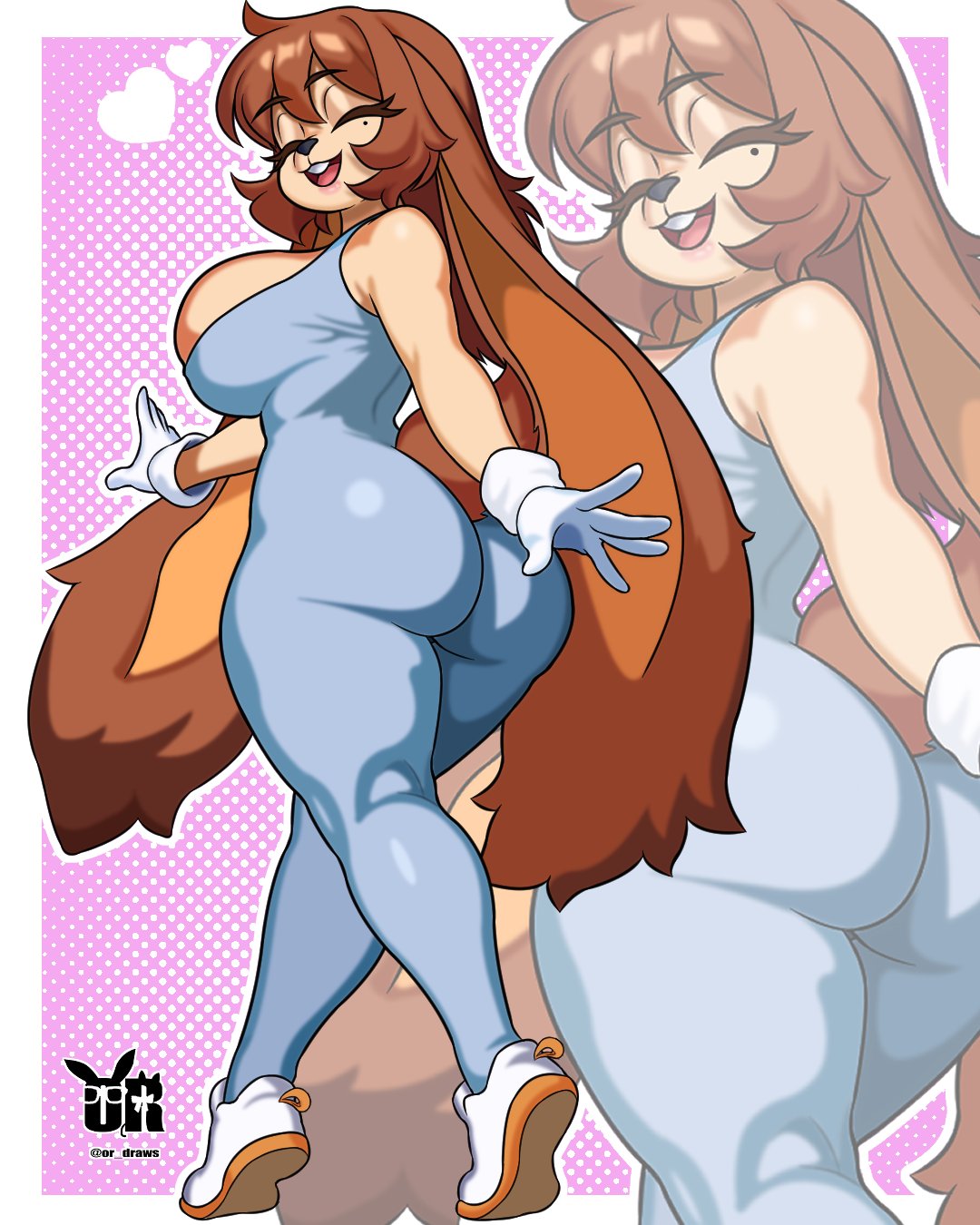 big_ass big_breasts big_breasts big_butt big_thighs big_titties brown_fur brown_hair bunny_ears bunny_girl bunny_tail clothing commission curvaceous curvaceous_female curvaceous_figure curvy curvy_figure curvy_hips female female_focus female_only furry furry_female furry_only looking_at_viewer or_draws original original_character short_hair