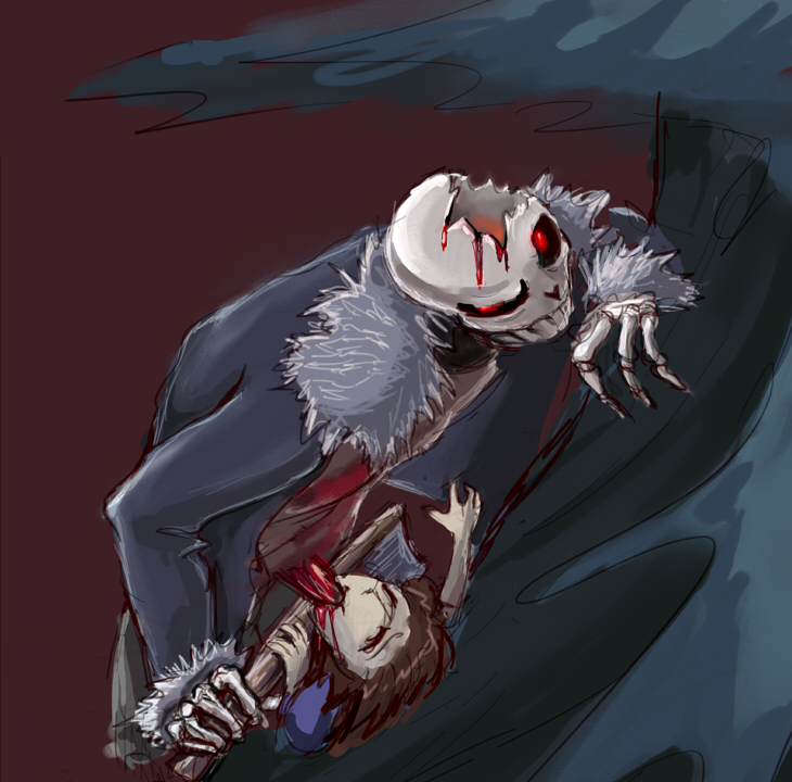 aliza_(horrortale) big_ass big_breasts grey_body horrortale
