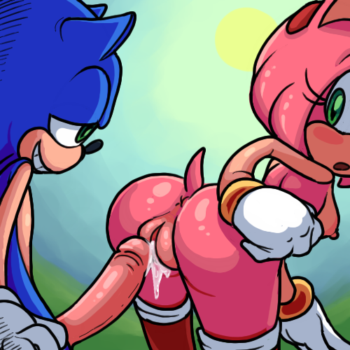 after_sex amy_rose anthro anus ass bent_over breasts cum cum_in_pussy female furry leg_boots long_penis male nude penis pussy sonic_(series) sonic_the_hedgehog termiteterror