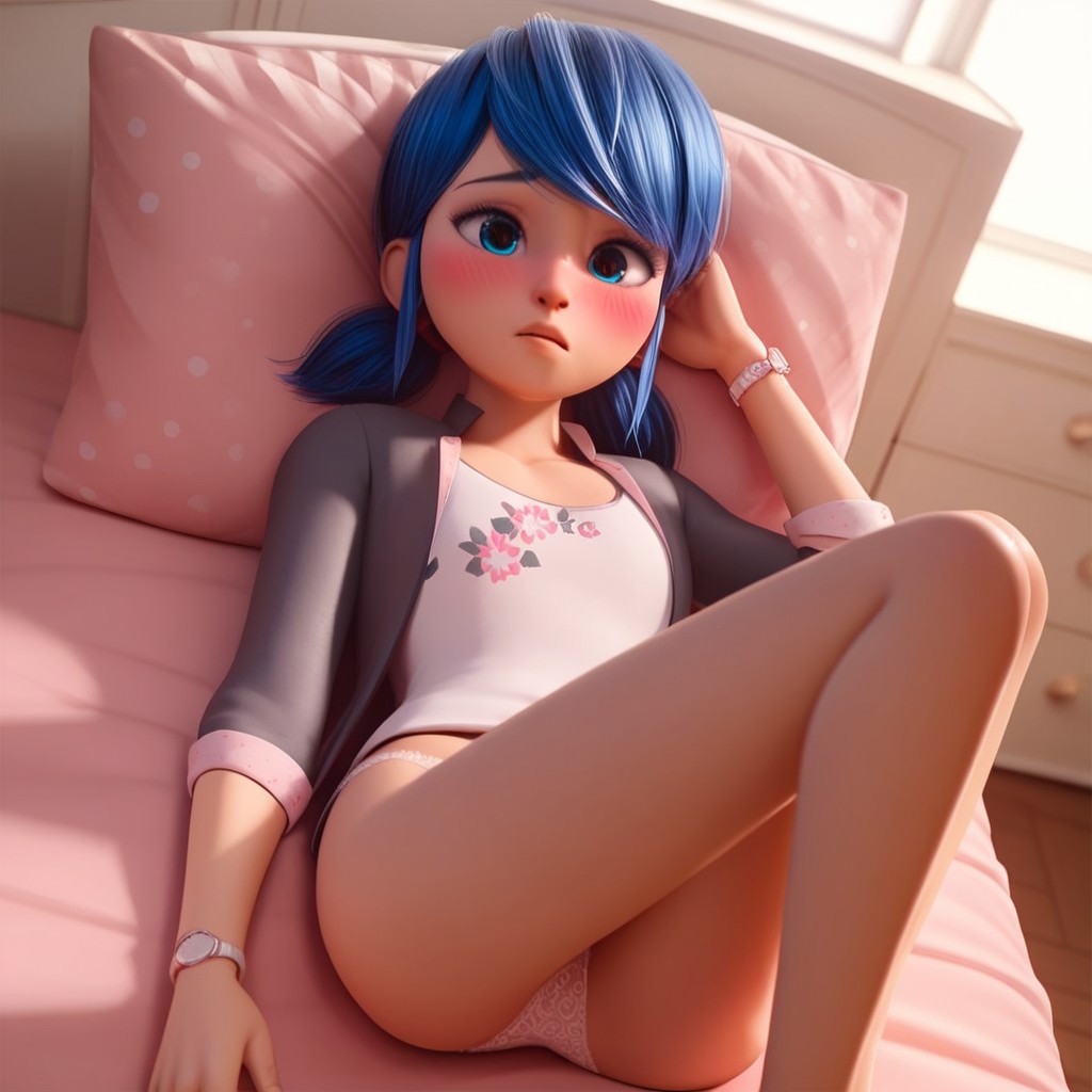 1girls, ai generated, female, female only, ladybug (character), marinette cheng, marinette dupain-cheng, miraculous ladybug, solo