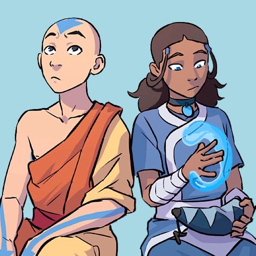 1boy 1girls aang air_nomad airbender_tattoo avatar_legends avatar_the_last_airbender cute female katara male nickelodeon not_porn the_avatar water_tribe waterbending wholesome