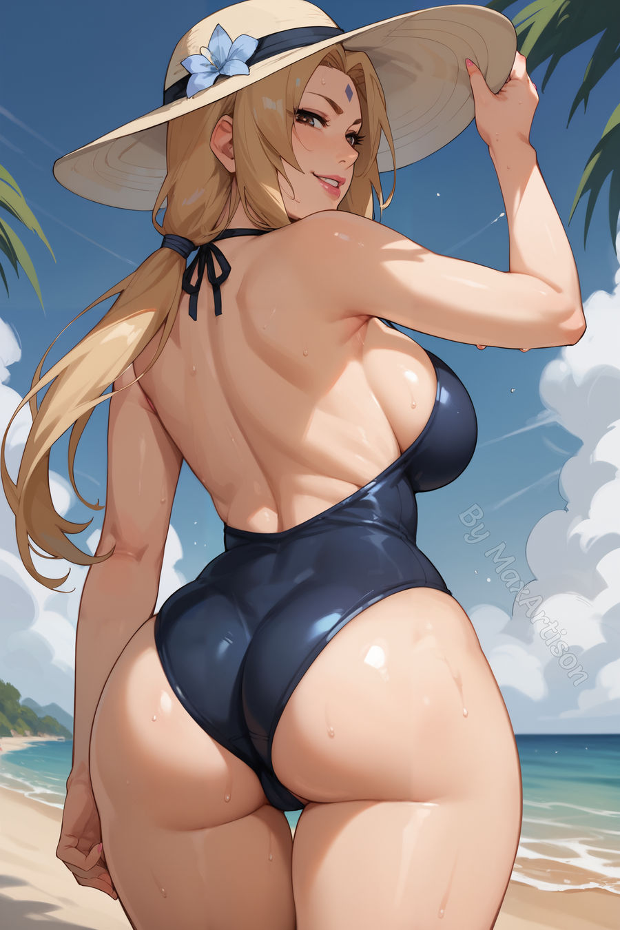 1girls adjusting_hat ai_generated arm_up armpits ass ass_focus bare_legs bare_midriff bare_shoulders bare_thighs big_ass big_breasts bikini blonde_hair bra breast_focus breasts_bigger_than_head brown_eyes cleavage deviantart_username facing_viewer female female_only from_behind front_view hat huge_ass huge_breasts large_breasts leaning_forward lipstick looking_at_viewer looking_back makeup mature mature_female mature_woman maxartison midriff mommy nai_diffusion naruto naruto_(series) naruto_shippuden nipples one_arm_up oppai out_of_frame pinup plump puffy_nipples rear_view revealing_swimsuit sagging_breasts shiny shiny_clothes shiny_hair shiny_skin skimpy skimpy_bikini slightly_chubby sling_bikini slingshot_swimsuit solo solo_focus stable_diffusion straw_hat thick_thighs thighs top_heavy top_heavy_breasts tsunade underwear underwear_only upper_body url voluptuous voluptuous_female walking watermark web_address wide_hips