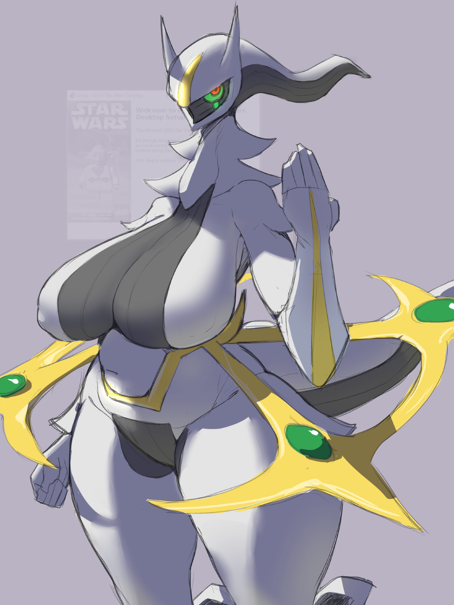 1girls, af42nd, anthro, arceus, artform42nd, big breasts, breasts, color, curvy, curvy female, duplicate, female, female only, furry, hips, huge breasts, long neck, pokemon, pokemon (species), solo, solo female, tagme, tail, thick thighs, thighs, wide hips