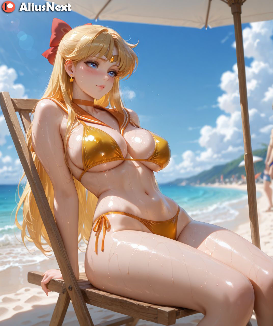 1girls, ai generated, aliusnext, ass, big ass, big breasts, bishoujo senshi sailor moon, blonde hair, breasts, female, female only, hi res, high quality, high resolution, highres, huge ass, huge breasts, light skin, light-skinned female, lingerie, long hair, massive ass, massive breasts, mature, mature female, patreon, sailor venus, sweat, sweatdrop, sweating, sweaty, sweaty body, sweaty breasts, thick, thick ass, thick hips, thick legs, thick lips, thick thighs, voluptuous, voluptuous body, voluptuous female