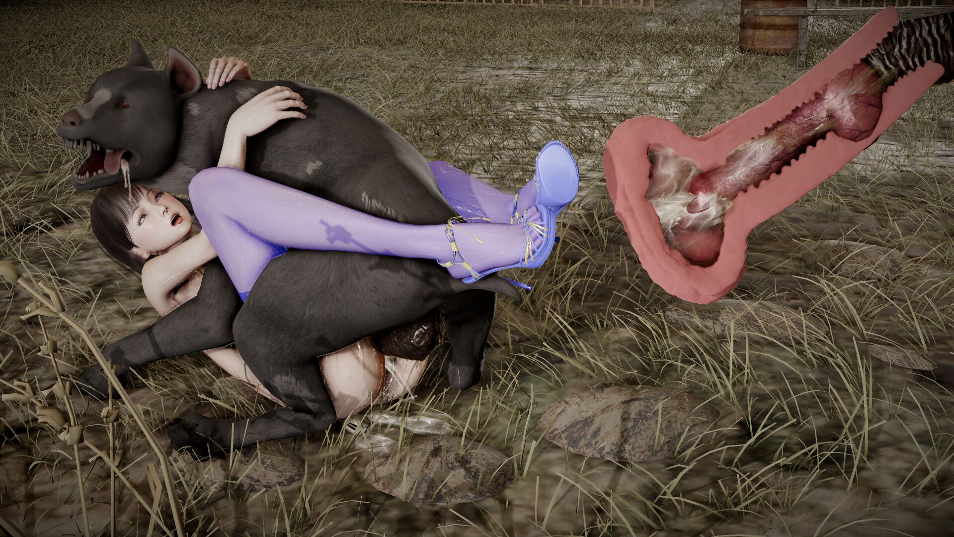beastlord, canine, cum, cum in pussy, cum in uterus, cum inside, female, female on feral, feral, fucked silly, heels, hugging, human on feral, interspecies, knot, knotted, knotting, long legs, male, missionary, missionary position, open mouth, open toe shoes, penis, pussy, sex, spread legs, teenager, thighhighs, uterus, vaginal penetration, x-ray, zoophilia