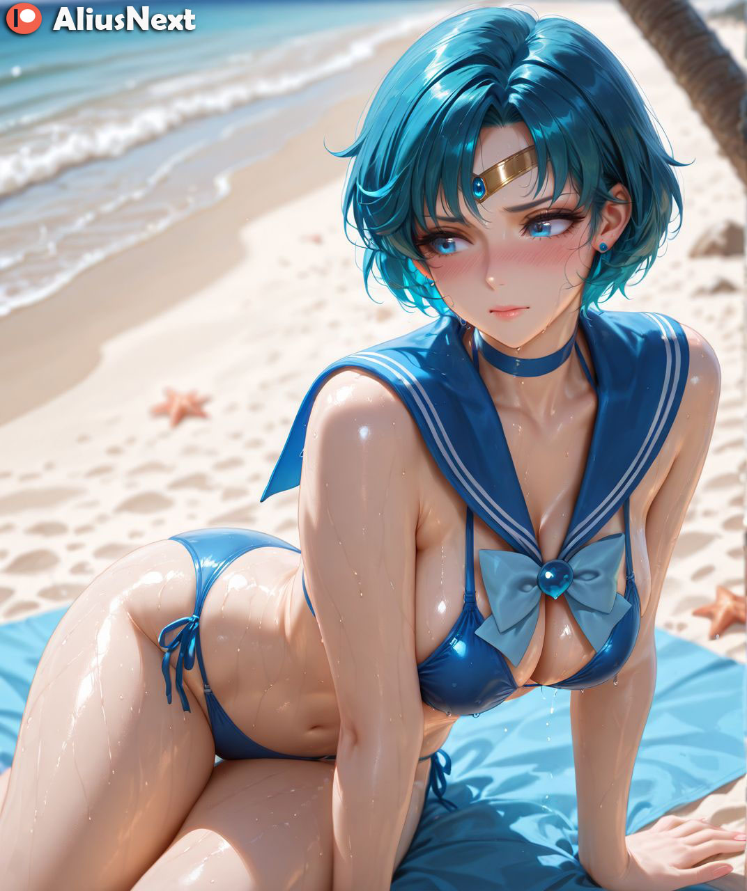 1girls, ai generated, aliusnext, ass, big ass, big breasts, bishoujo senshi sailor moon, blue eyes, blue hair, breasts, female, female only, hi res, high quality, highres, huge ass, huge breasts, light skin, light-skinned female, lingerie, massive ass, massive breasts, mature, mature female, patreon, sailor mercury, sweat, sweatdrop, sweating, sweaty, sweaty body, sweaty breasts, thick, thick ass, thick hips, thick legs, thick lips, thick thighs, voluptuous, voluptuous body, voluptuous female