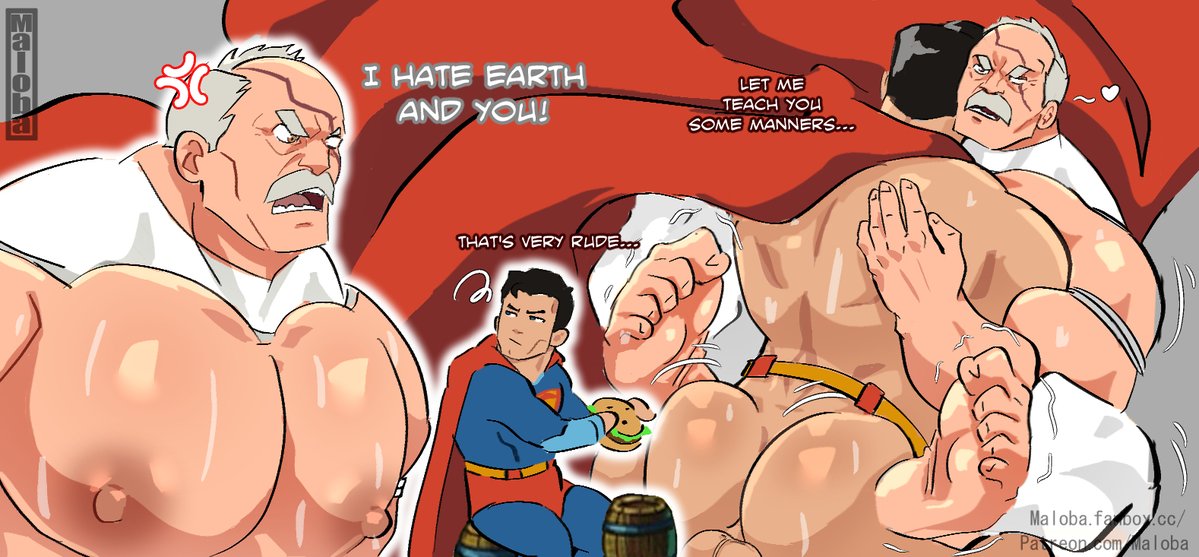 anal, anal sex, ass, bara, big ass, big butt, big pecs, bubble ass, bubble butt, butt, clark kent, conquest (invincible), crossover, dc, dc comics, dcu, gay, heart, heart symbol, huge ass, huge butt, invincible, invincible (tv series), male, male only, male/male, maloba, moustache, muscular, muscular male, old male, older male, penetration, round ass, round butt, scar, scar on face, superman, superman (clark kent), superman (series), thick ass, thick butt, thrusting into ass, viltrumite, white hair, yaoi