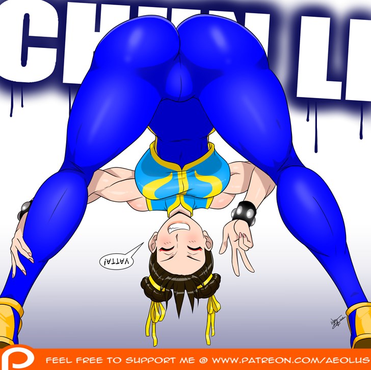 1girls, 2019, 5 fingers, aeolus06, ass, bent over, big ass, big butt, brown hair, bubble ass, cameltoe, capcom, chun-li, clothed, clothing, female, female only, huge ass, huge butt, human, human only, pussy, smile, street fighter, thick, thick ass, thick thighs, video games, wide hips