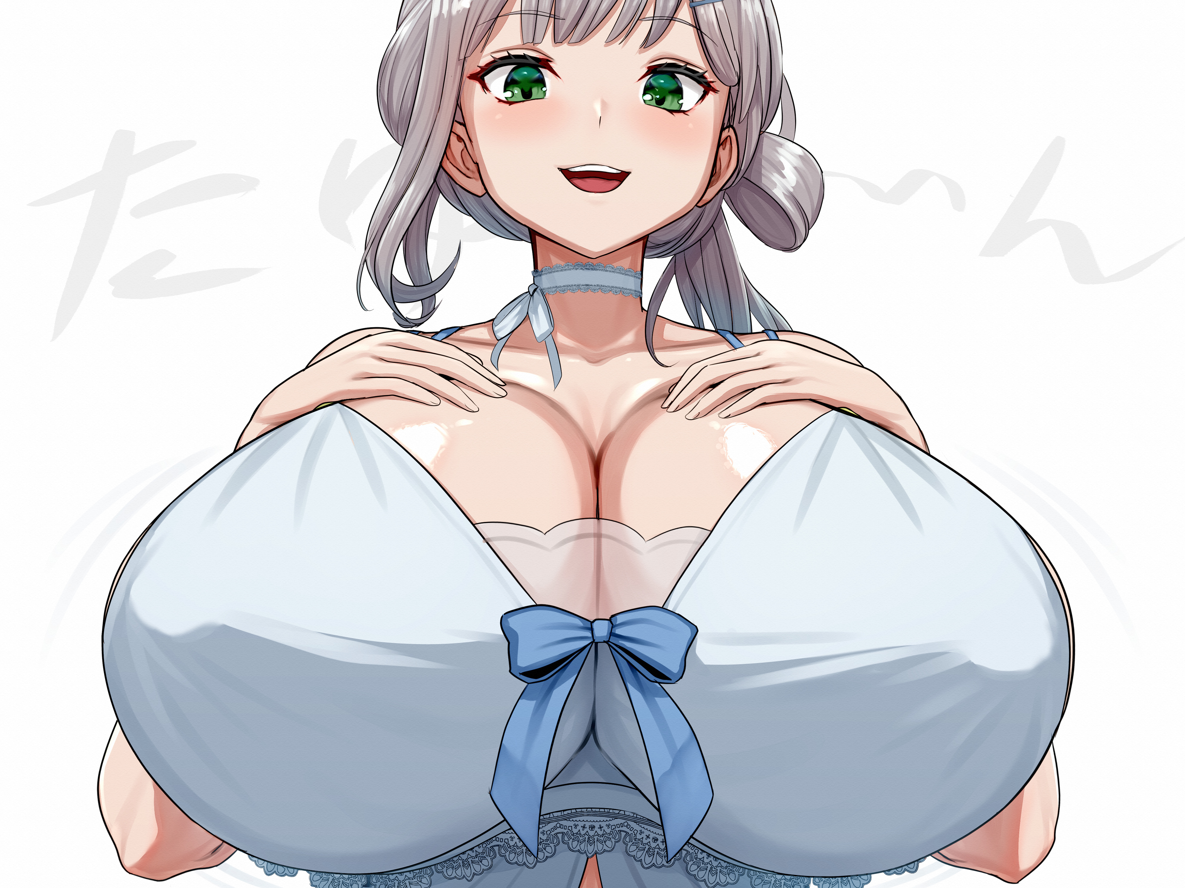 breasts, cleavage, female, hololive, huge breasts, jadf, massive breasts, shirogane noel, virtual youtuber
