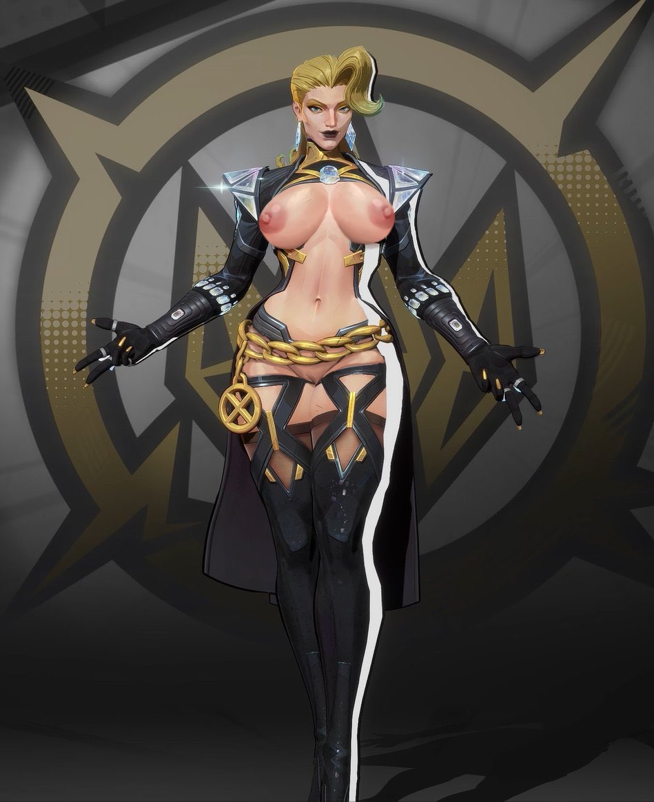 1girls, 3d, accurate art style, big breasts, black lipstick, blonde female, blonde hair, boots, breasts, cleavage, edit, edited official artwork, edited screencap, emma frost, emma frost (marvel rivals), emma frost (x-revolution), female, female human, female only, fit, fit female, full lips, high heel boots, high heels, human, large breasts, light skin, light-skinned female, marvel, marvel comics, marvel rivals, mature female, navel, rockaroll, slim waist, superheroine, tagme, thick thighs, wide hips