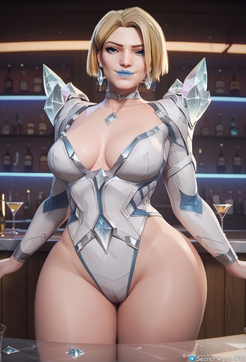 1girls, ai generated, big hips, blonde female, blonde hair, blue eyes, blue lipstick, bob cut, bodysuit, breasts, caucasian, caucasian female, choker, closed mouth, closed mouth smile, curvy, curvy figure, earrings, emma frost, emma frost (marvel rivals), female, female only, front view, huge hips, huge thighs, leotard, light skin, light-skinned female, lips, lipstick, looking at viewer, makeup, marvel, marvel comics, marvel rivals, mature female, medium breasts, milf, mommy, pony diffusion xl, secret room12, short hair, smile, smiling at viewer, solo, solo female, stable diffusion, standing, thick thighs, video game, video game character, video games, wide hips