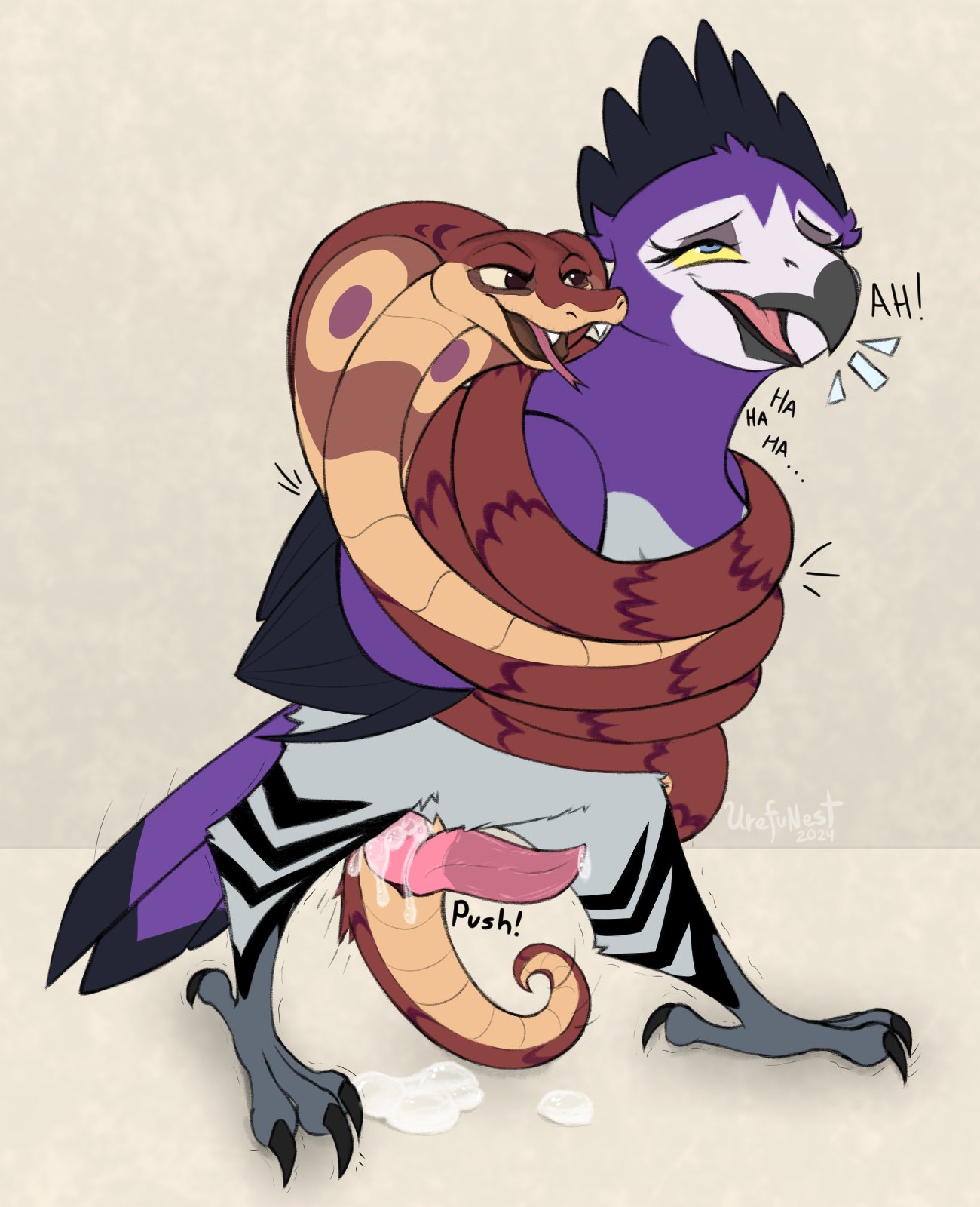 2_penises accipitrid accipitriform anga_(tlg) animal_genitalia avian beak bird bodily_fluids cloaca cloaca_juice cloacal cloacal_penetration cobra cum cum_inside diphallia diphallism disney duo eagle feet female feral feral_on_feral feral_only feral_penetrated feral_penetrating genital_fluids genitals hi_res interspecies looking_pleasured male male/female martial_eagle multi_genitalia multi_penis penetration penis reptile scalie snake tagme talons the_lion_guard the_lion_king toes urefunest ushari wings wrapped_around_partner
