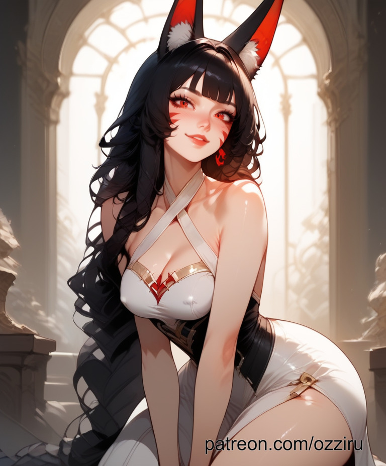 ahri ai_generated catgirl female female_only league_of_legends ozziru vastaya