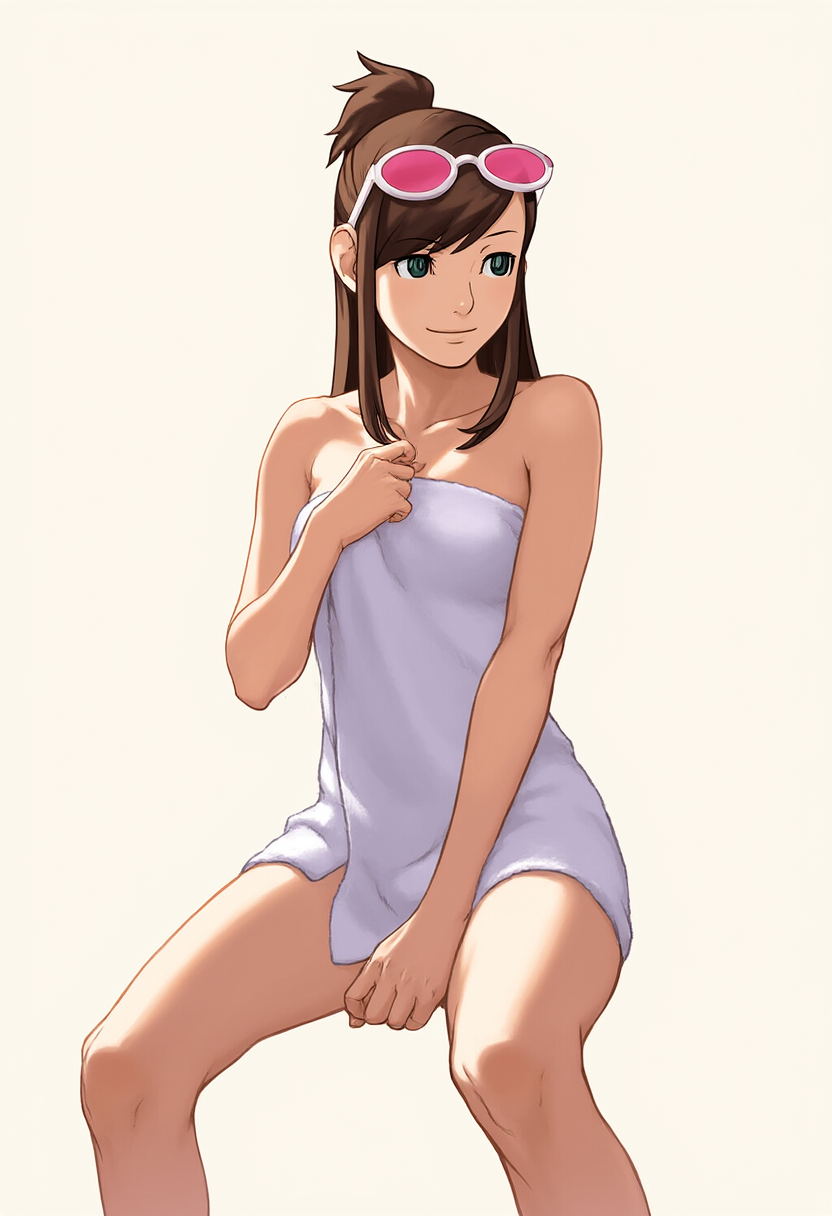 ai_generated ema_skye female gyakuten_saiban solo tagme towel