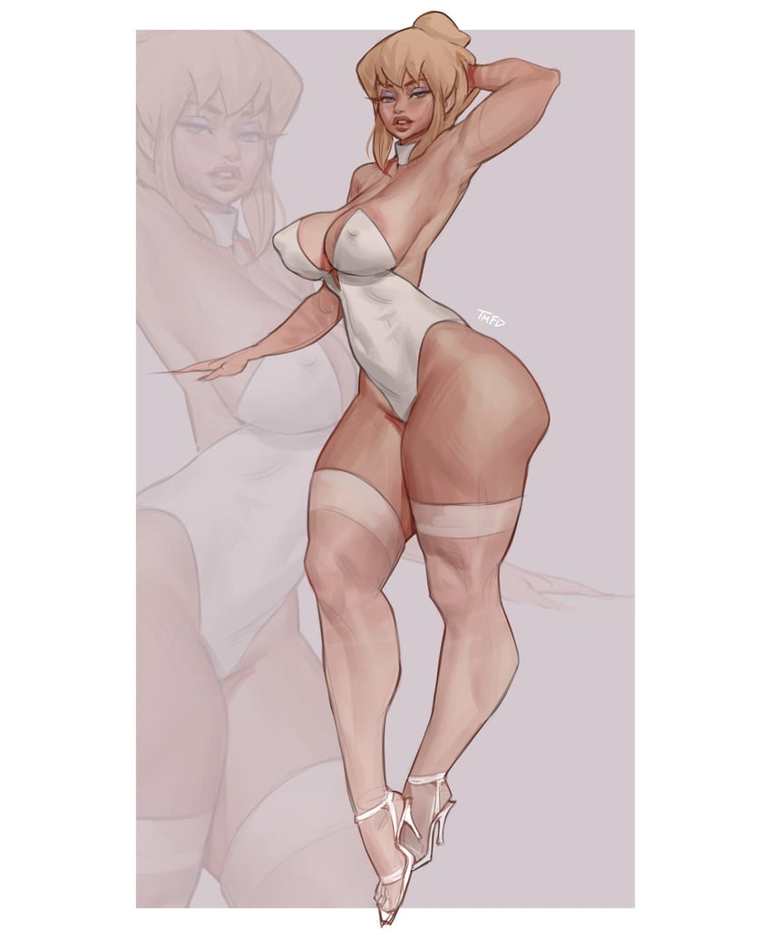 1girls alternate_version_available big_ass big_breasts blonde_female blonde_hair cool_world curvaceous curvy curvy_female curvy_figure high_heels holli_would large_ass large_breasts leggings light-skinned_female paramount_pictures ralph_bakshi sexy_body sexy_outfit sexy_pose solo thatmfdiego thick_legs thick_thighs tight_clothing voluptuous voluptuous_female white_leotard white_outfit