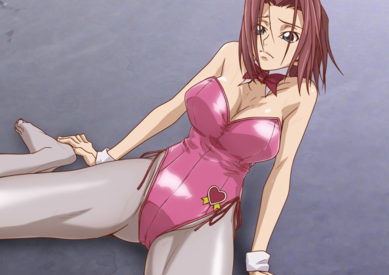 about_to_be_raped bunny_girl bunnysuit censored code_geass female female inminent_rape kallen_stadtfeld kyabakurabakufu large_breasts rape red_hair sex short_hair spread_legs