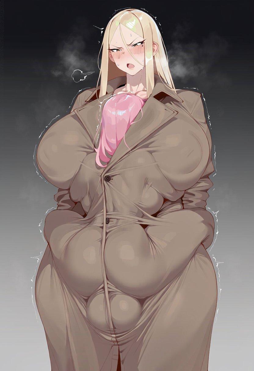 1futa, 1girl, 2026, 2d, absurd res, absurd resolution, absurdres, age difference, ahegao, ai generated, animal ears, big breasts, black hair, blonde hair, blush, breasts, completely nude, cum, english text, futa with female, futanari, gigantic breasts, grabbing another's hair, hand on another's head, hi res, high quality, high resolution, highres, huge breasts, huge nipples, image, large areolae, long hair, multicolored hair, multiple girls, nipples, nude, open mouth, original, original character, patreon, penis, puffy nipples, sex, sex from behind, shiny skin, short hair, simple background, size difference, speech bubble, standing, standing missionary, standing sex, tail, teeth, testicles, thecalciumman, thick thighs, thighs, tiger ears, tiger tail, tongue, uncensured, white background, white hair