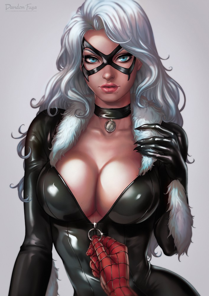 1boy 1boy1girl 1girls abs assisted_exposure beauty_mark big_breasts black_bodysuit black_cat_(marvel) blue_eyes bodysuit breasts busty choker cleavage clothing collar covered_breasts curvaceous curvy dandon_fuga domino_mask felicia_hardy feline female female_focus fur_trim hand high_resolution huge_breasts large_breasts light-skinned light-skinned_female lips lipstick long_hair looking_at_viewer male marvel marvel_comics mask mole mole_under_mouth muscular_female nails nipples peter_parker pov seductive seductive_look shiny shiny_clothes shiny_suit silver_hair simple_background solo_focus spider-man spider-man_(series) straight_hair superheroine thief unzipped unzipping upper_body very_high_resolution villain voluptuous wavy_hair white_background white_hair zipper_pull_tab