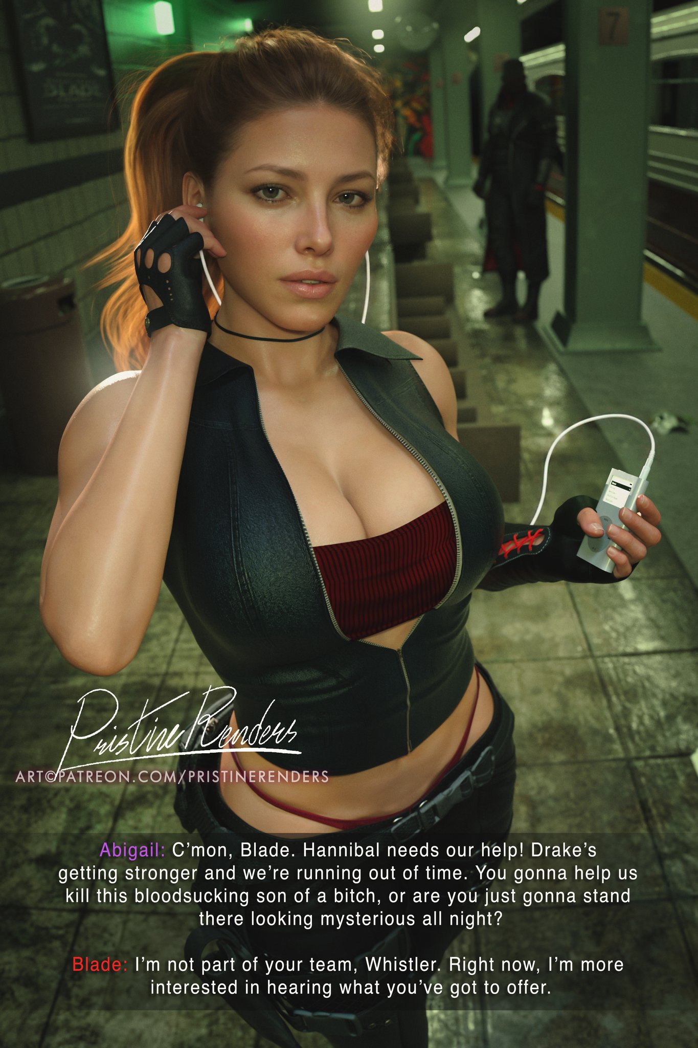 1girls, 3d, abigail whistler, big ass, big breasts, big thighs, blade (eric brooks), blade (marvel comics), breasts, curvaceous, curvy, curvy figure, female, hips, huge ass, huge breasts, huge thighs, jessica biel, large ass, large breasts, large thighs, light skin, light-skinned female, marvel, marvel comics, mature, mature female, pristinerenders, slim waist, thick, thick hips, thick legs, thick thighs, thighs, voluptuous, waist, wide hips, wide thighs