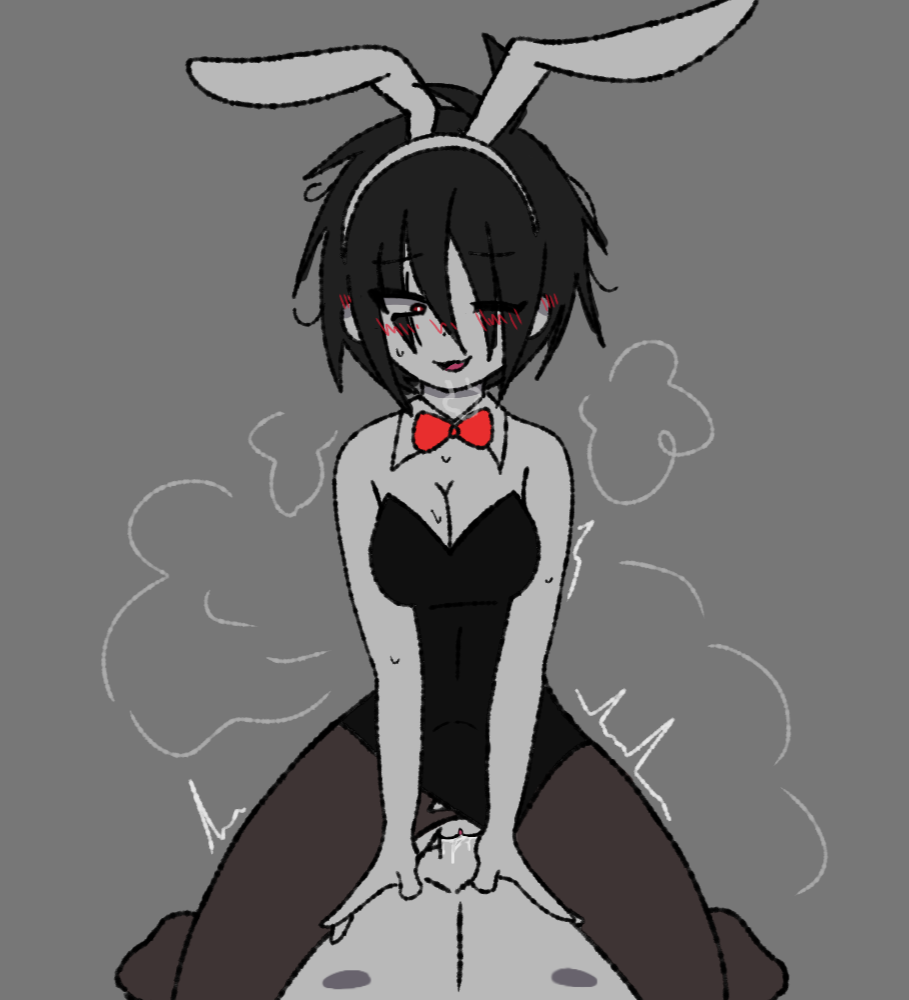 clothing cum cum_in_pussy incest rabbit_ears red_eyes rule_63 white_body xchara xfrisk xtale