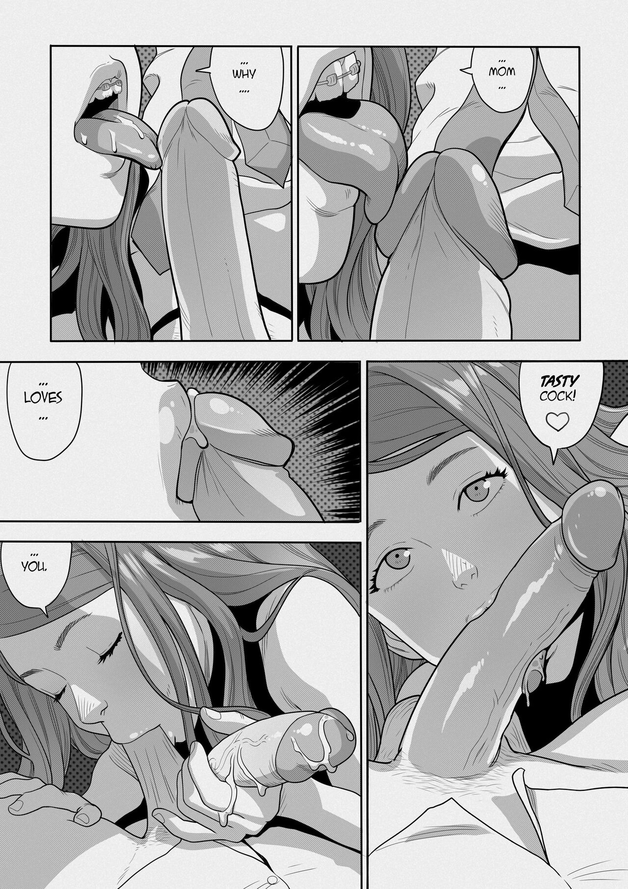 1boy, 1girls, black and white, comic, comic page, female, male, monochrome, original, tagme, tammy (tekuho), teenager, tekuho
