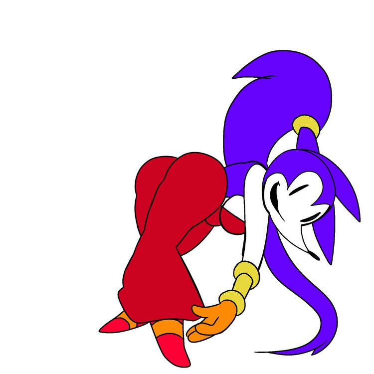 1girls anthro ass bending_over big_ass big_breasts big_butt breasts female female_anthro female_only gloves hedgehog hedgehog_girl hedgehog_humanoid hips long_hair needlemouse_(character) needlemouse_(series) orange_gloves ponytail purple_fur purple_hair sarah_henderson_(needlemouse) shantae_(cosplay) shantae_needlemouse shoes smile smiling topwear