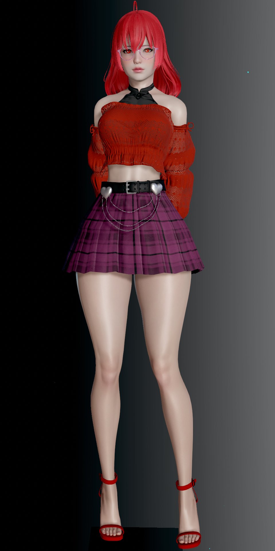 3d big_thighs model red_hair zanorat