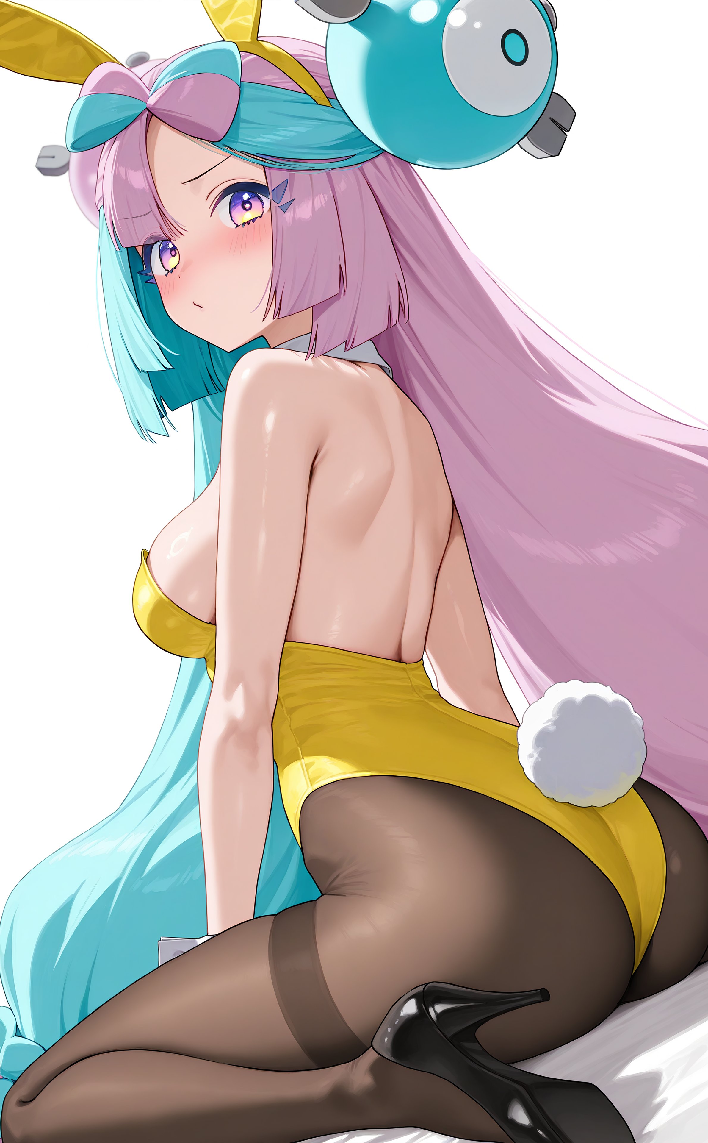 ai generated, ass, breasts, female, high heels, highres, iono (pokemon), kenken2022257, playboy bunny, pokemon