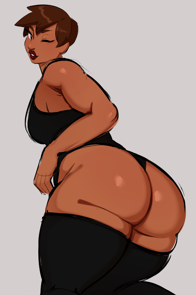 big_ass big_breasts breasts bubble_butt female huge_ass huge_breasts saintsucrose tagme thick_thighs wide_hips