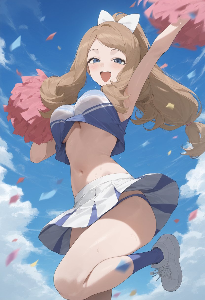 ai generated, armpits, female, highres, kenken2022257, pokemon, serena (pokemon)