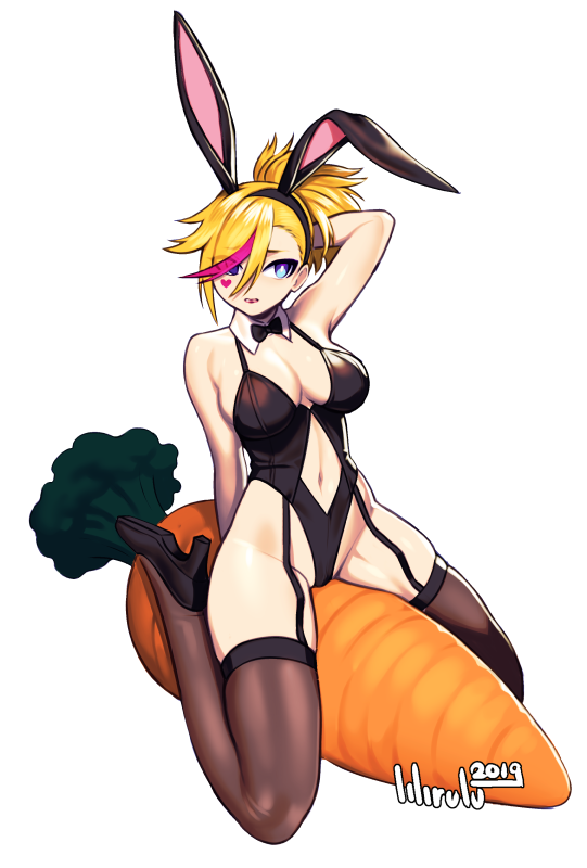 1girls 2019 abs alpha_channel alternate_costume arm_up armpits arms_behind_head belly big_breasts blonde_hair blue_eyes breasts bunny_ear bunny_ears bunny_girl bunny_tail bunnysuit carrot choker cleavage eye_contact fake_ears female female_only food hair_over_one_eye half-closed_eyes heart high_heels human large_breasts lingerie looking_at_viewer midriff muse_dash navel pink_hair png pose revealing_clothes ribbon rin_(muse_dash) shoes simple_background solo text thick_thighs thighhighs transparent_background watermark wide_hips