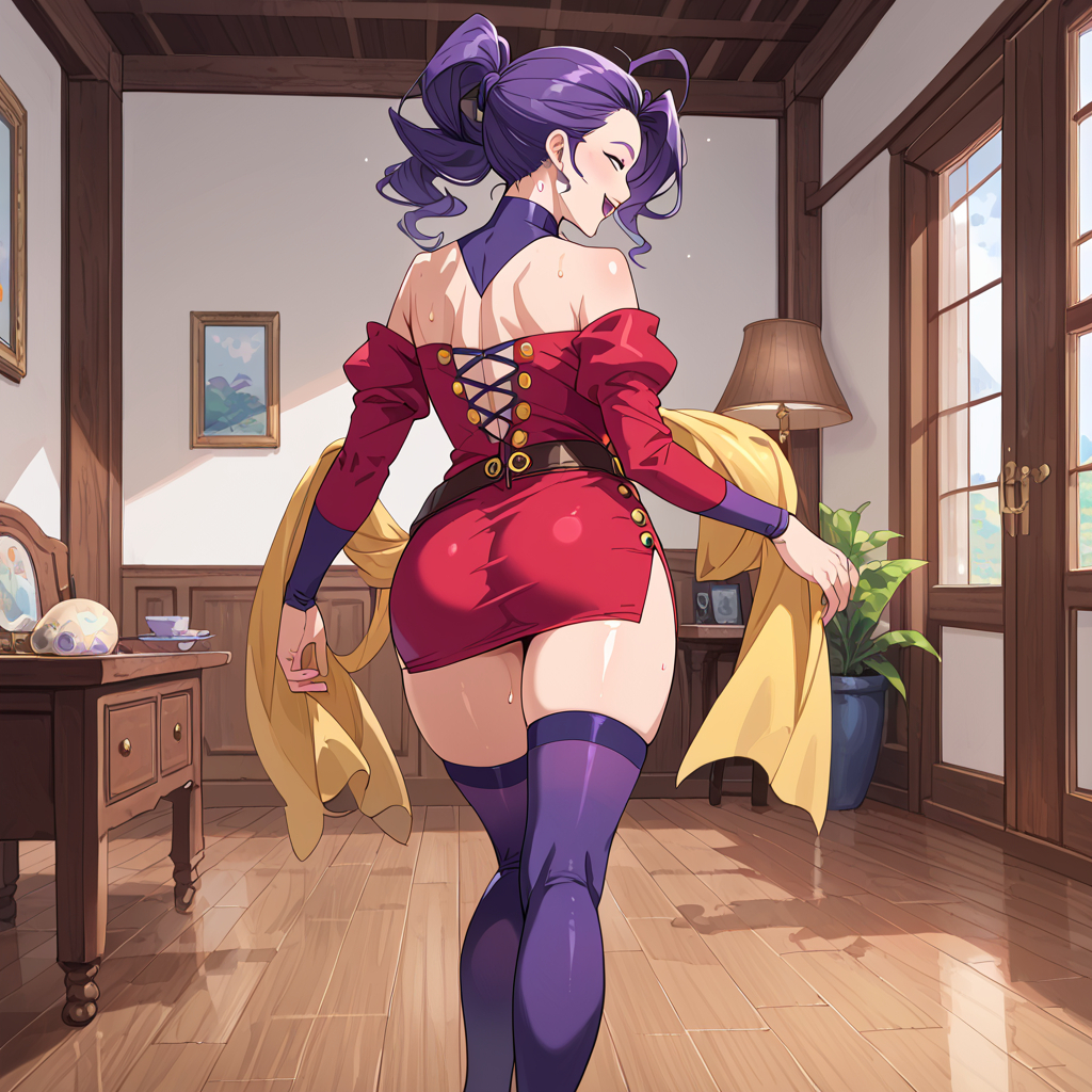 ai_generated busty capcom female female_focus hourglass_figure italian italian_female long_hair purple_hair rkkk_p rose_(street_fighter) street_fighter tagme wide_hips