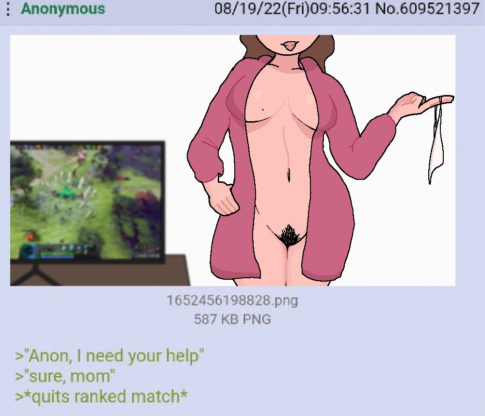 1girls 2d 4chan belly belly_button breasts brown_hair caption color female female_focus funny greentext hair hairy_pussy hand_on_hip hips hips_wider_than_shoulders holding_object imminent_incest imminent_sex light_skin light_skinned_female lips mature_female meme milf mother mother_and_son panties panties_removed robe robe_only tummy uniimom waist white_panties