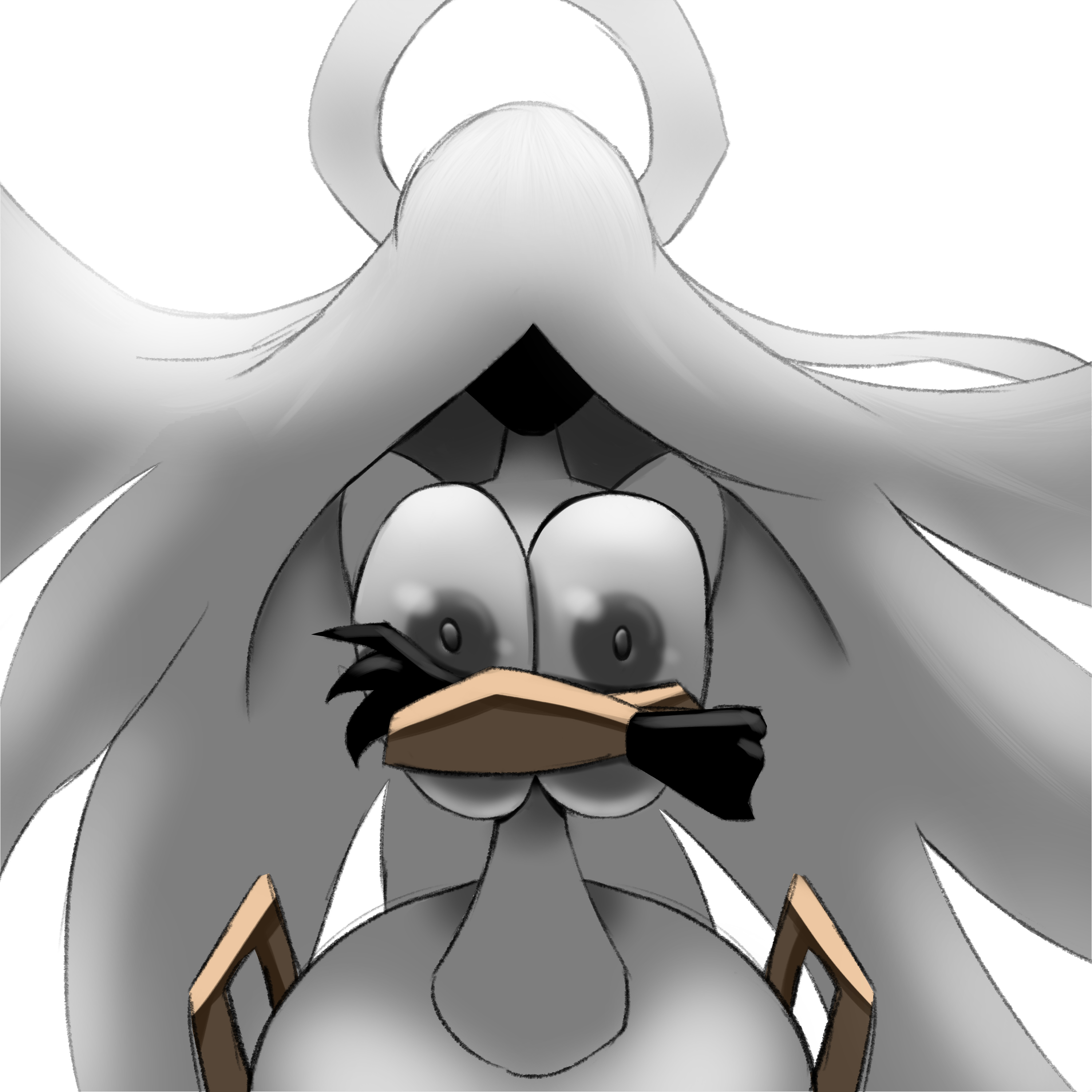 1girls, 2025, big breasts, breasts, covering breasts, female, goddess, grand mother silk, halo, hi res, hollow knight, hollow knight: silksong, huge breasts, kieronsfw, silksong, slim waist, thick thighs, thighs, very long hair, white body, white hair, white skin