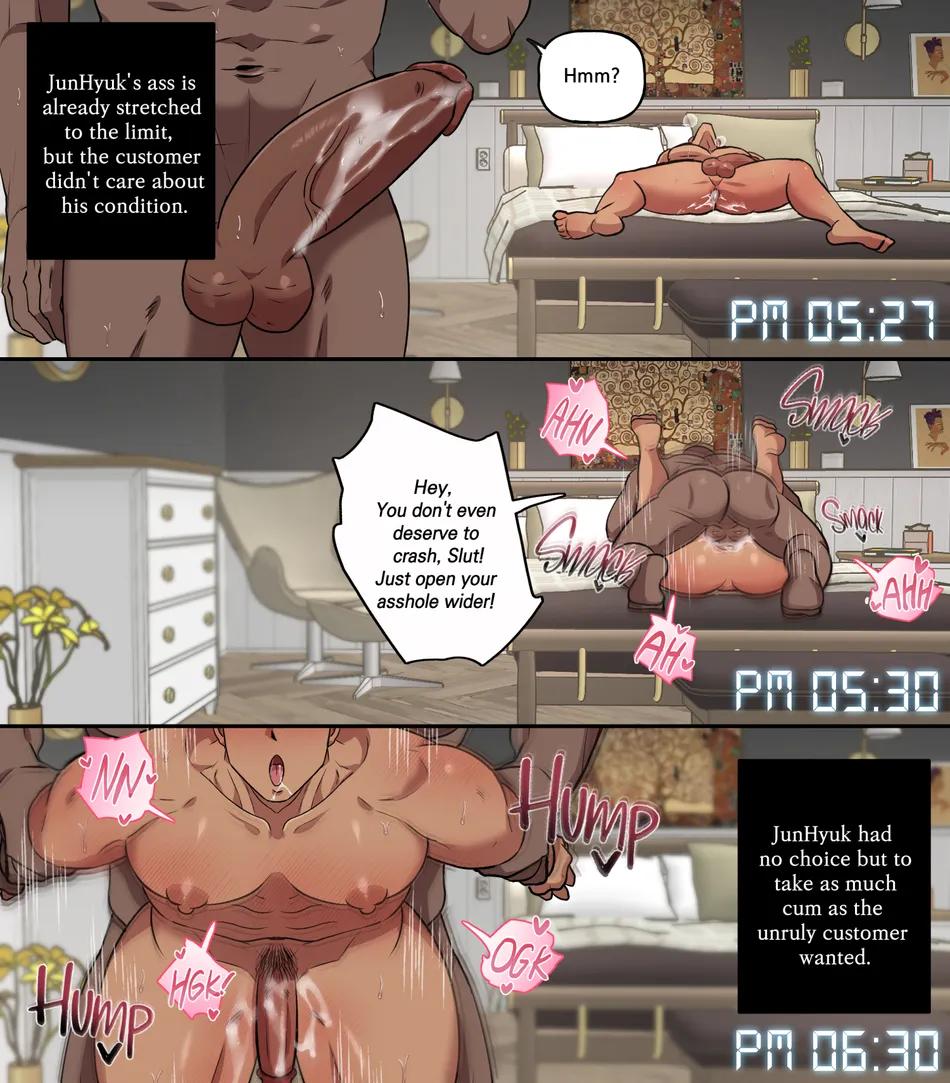 2d, 2d (artwork), after anal, after sex, anal, anal missionary, anal sex, anonymous character, anonymous male, arms behind back, arms up, ass, ass focus, before anal, before and after, before sex, big ass, big ass (male), big butt, big butt (male), breasts, brown skin, brown skinned male, comic, comic page, comic panel, cum, cum in ass, cum inside, cumming, cumming from anal sex, cumming while penetrating, dark skin, dark-skinned male, dduck you, doggy style, english, english text, erect penis, erect while penetrated, erection, faceless male, female, flaccid, flaccid penis, flaccid while penetrated, gay, gay sex, high resolution, highres, huge cock, interracial, leg up sex, legs up, male, male penetrated, male penetrating, male penetrating male, male rape victim, male/male, mating press, missionary position, muscular, muscular ass, muscular chest, muscular male, nipples, nude, nude male, orgasm, orgasm from anal, original, original character, original characters, panels, pecs, pectorals, penis, rape, raped, rough sex, sex, standing, standing doggy style, standing sex, text, thick ass, thick penis, thick thighs, tongue, tongue out, ugly bastard, ugly man
