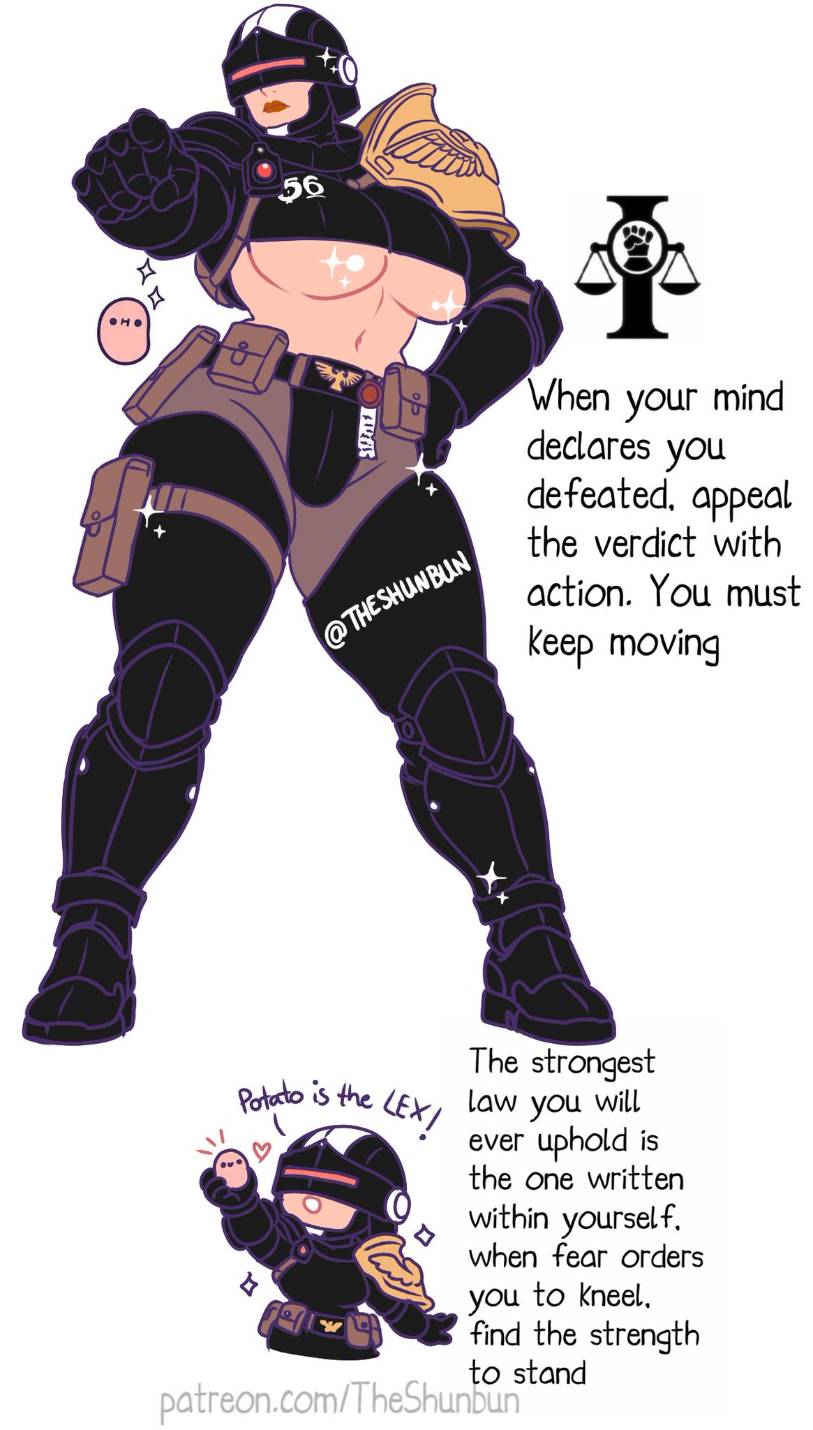 Adeptus Arbites (Kawaii Potato) Rule 34 Image