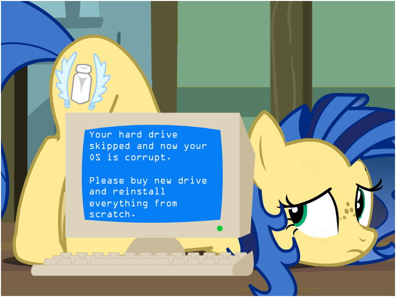 ask blue_screen_of_death computer dead_source earth_pony face_down_ass_up female flashequestria freckles frown lidded_eyes mare milky_way_(mlp) my_little_pony oc oc_only pony sad solo tumblr