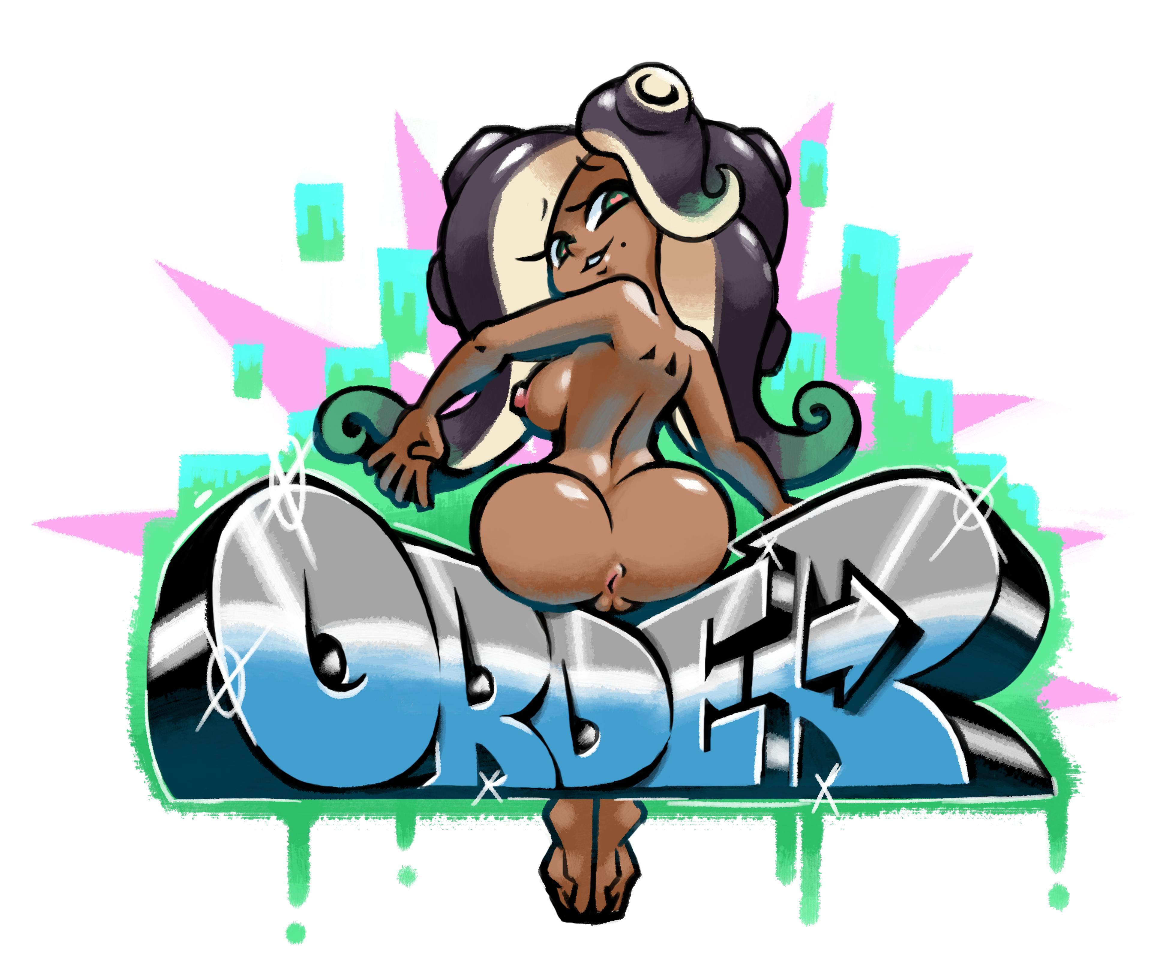 ass, breasts, female, final fest (splatfest), marina (splatoon), minus8, nintendo, pussy, solo, splatfest, splatoon, splatoon 2, tagme