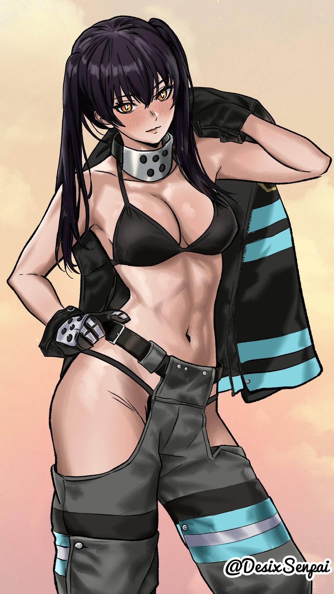 1girls 2d 2d_(artwork) 2d_artwork alternate_version_at_source alternate_version_available anime anime_character armpits asian asian_female asian_girl asian_woman background bare_armpits bare_arms bare_belly bare_chest bare_hips bare_midriff bare_navel bare_shoulders bare_skin belly belly_button belt big_boobs big_breasts bikini bikini_bottom bikini_top black-haired_female black_bikini black_bikini_bottom black_bikini_top black_gloves black_hair black_swimsuit black_swimwear breasts busty busty_female busty_girl busty_teen busty_teenager cleavage closed_mouth_smile clothing_cutout collarbone cowboy_shot curvaceous curvaceous_body curvaceous_female curvaceous_figure curvaceous_hips curvaceous_teenager curvy curvy_body curvy_female curvy_figure curvy_hips curvy_teen david_productions desixsenpai digital digital_art digital_drawing digital_drawing_(artwork) digital_media digital_media_(artwork) drawing elbows en'en_no_shouboutai enen_no_shouboutai erotic_pose exposed exposed_armpits exposed_arms exposed_belly exposed_chest exposed_hips exposed_midriff exposed_navel exposed_shoulders exposed_skin fanart female female_focus female_only fingers fire_force firefighter firefighter_coat firefighter_jacket firefighter_uniform from_front front_view gloves gradient_background grey_jeans groin hair_between_eyes half_naked half_nude halterneck hand_on_hip hand_on_own_hip hand_on_own_waist hand_on_waist head_tilt hi_res high_res high_resolution highres hip_cutout hip_vent hourglass_figure huge_boobs huge_breasts inframammary_fold inguinal_crease inguinal_ligament japanese japanese_female japanese_girl japanese_woman jeans kotatsu_tamaki large_boobs large_breasts lean_figure light_smile long_hair looking_at_viewer midriff more_at_source multicolored_background naked naked_female naked_woman narrow_waist navel neck_guard nude nude_female nudity orange-eyed_female orange_background orange_eyes partially_undressed plain_background plump_breasts portrait posing posing_for_the_viewer posing_naked posing_nude seductive seductive_eyes seductive_gaze seductive_pose seductive_posing seductive_stare semi_nude sensual_pose shoulders side_cutout slender_body slender_waist slight_smile slim_female slim_waist smile smiley_face smiling smiling_at_viewer solo standing string_bikini swimsuit swimwear teenage_tits thick_thighs thighs tilted_head top_view touching_hip touching_waist twintails twintails_(hairstyle) two-tone_background upper_body voluptuous voluptuous_teenager white_pupils wide_hips yellow_background