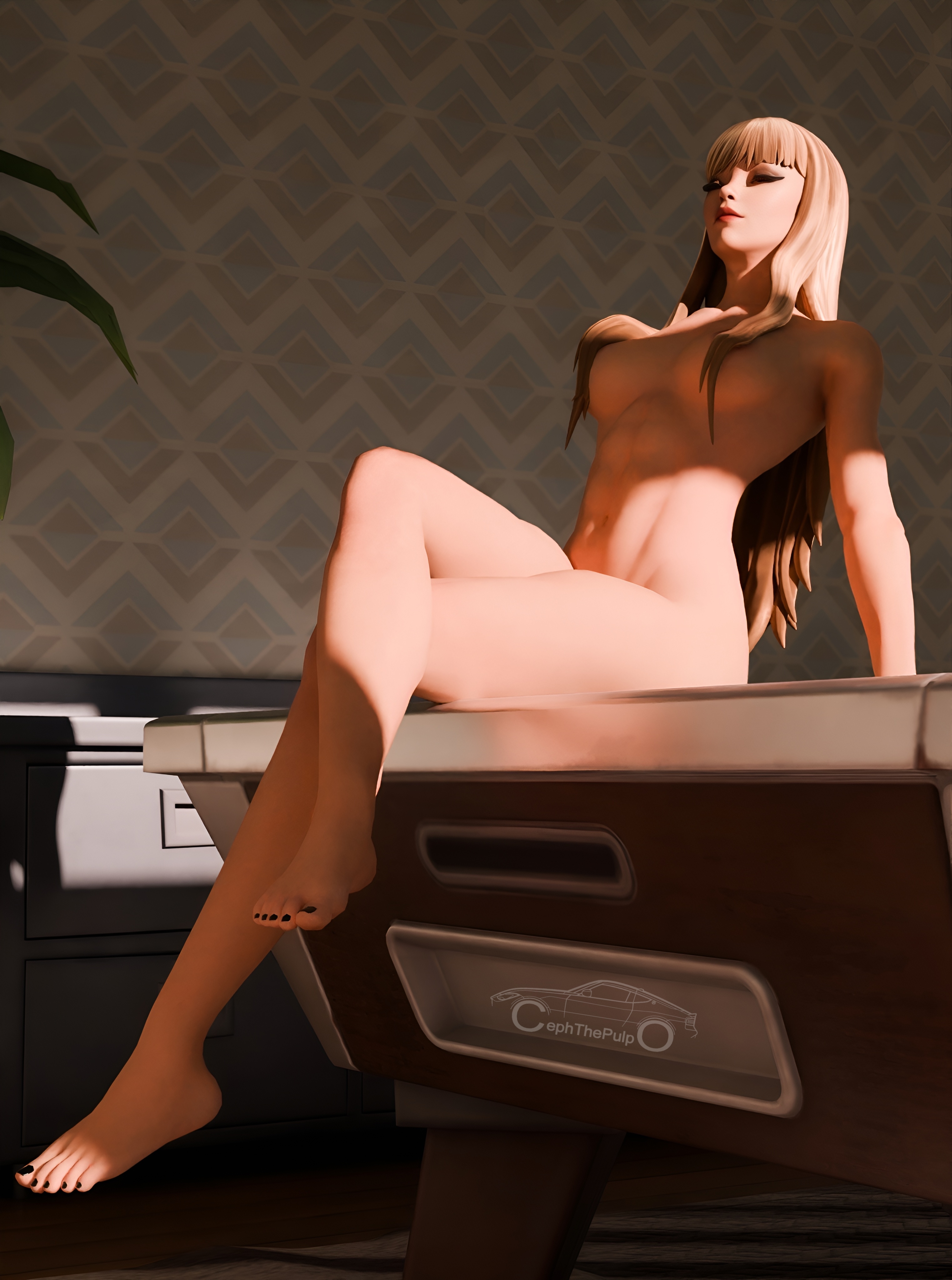 1girls, 3d, 3d (artwork), abs, artistic nude, big boobs, big breasts, black nail polish, blender, blender (software), blonde female, blonde hair, blonde-haired female, boobs, boobs out, breasts, breasts out, camera, cephthepulpo, closed eyes, covered nipples, covering, covering breasts, crossed legs, epic games, erotic, exhibitionism, feet, female focus, female only, fit, fit female, foot fetish, fortnite, fortnite: battle royale, hair covering breasts, hair over breasts, magik (fortnite), magik (illyana rasputin), marvel, naked, naked female, nude, nude female, nudity, pale skin, pale-skinned female, photoshoot, posing, posing for picture, posing for the viewer, posing nude, realistic, realistic breast size, realistic proportions, render, sitting, sitting down, teasing, teasing viewer, toenail polish